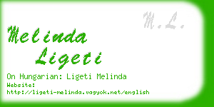 melinda ligeti business card